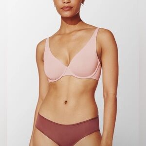 ThirdLove 24/7 Classic Second Skin Pink Underwire T-Shirt Bra 40B